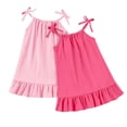 thumbnail image 1 of SonxaHe Dresses for Newborn Girl Fashion Sleeveless Solid Loose Dress Baby Cozy Soft Princess Summer Dresses Clothes Pink,Szie 6-9 M, 1 of 4