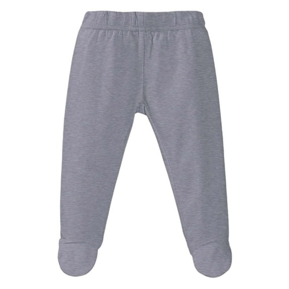 SonxaHe Infant Boy Girl Footed Pants Stretch Waist Tapered Pants with Fooded Baby Soft Cozy Spring Fall Basic Tights Gray,Size 9-12 M