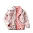 thumbnail image 1 of SonxaHe Infant Girl's Winter Coat Fleece Thick Warm Zipper Long Sleeve Jackets Kids Soft Comfy Outerwear Windproof Coats Purple,Sized 18-24 M, 1 of 7
