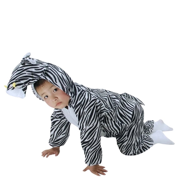 SonxaHe Jumpsuit for Big Boy Girl Animal Dinosaur Hooded Performance Romper Kids Stage Role Play Party Bodysuit Gray,Size 8-9 Y