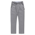 thumbnail image 1 of SonxaHe Little Boys' Pants for School Straight Leg Chino Trousers Formal Elastic Waist Sports Relaxed Pants Gray,Size 3-12, 1 of 8