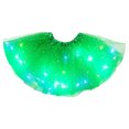thumbnail image 1 of SonxaHe Little Girl Skirt Star Sequin Elastic Waist Party Tutu Skirt Children Carnival Festive Stylish Tulle Skirts Green,Sized 2-12, 1 of 3