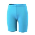 thumbnail image 1 of SonxaHe Little Girls Shorts Elastic Waist Stretch Legging Shorts Child Summer Athletic Casual Shorts Blue,Sized 6-7, 1 of 2