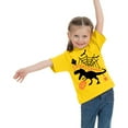 thumbnail image 1 of SonxaHe Toddler Boy's T Shirt Halloween Graphic Short Sleeve Tee Children Party Loose T-Shirt Yellow,Sized 4-5, 1 of 3