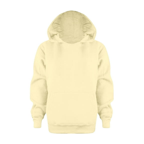 SonxaHe Toddler Boys' Jacket Fashion Comfy Pullover Hooded Sweatshirt with Pocket Kids Soft Streetwear Fall Winter Jackets Beige,Sized 4-5