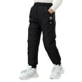 thumbnail image 1 of SonxaHe Toddler Boys Snow Pants Thick Winter Warm Jogger Pants Child Active Snow Wear Pants Black,Sized 4-5, 1 of 6