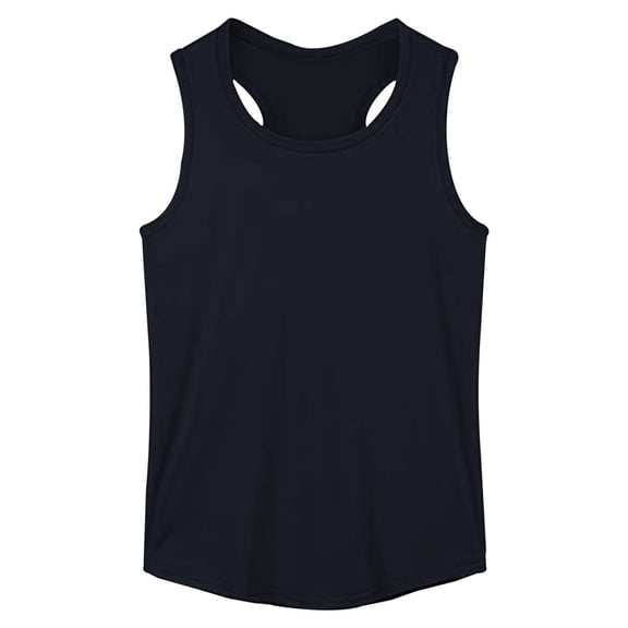 SonxaHe Toddler Girl T Shirt for Sports Loose Sleeveless Breathable Tank Lightweight Durable Athletic Tshirt Black
