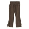 thumbnail image 1 of SonxaHe Toddler Girl's Pants Elastic Waist Flared Leg Pants Child Soft Warm Comfy Winter Trousers Brown,Sized 3-4, 1 of 3