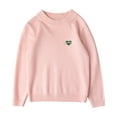 thumbnail image 1 of SonxaHe Toddler Girls Sweater High Neck Active Knit Sweater Children Soft Warm Comfy Autumn Winter Sweaters Pink,Sized 3-4, 1 of 3