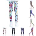 thumbnail image 1 of Sonxahe Butterfly Print Stretch Leggings for Toddler Girls Casual Pants Active Pants,Sky Blue, 1 of 4