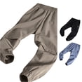 thumbnail image 1 of Sonxahe Kids Solid Jogger Pants Elastic Waist Cargo Pants Daily Trousers,Khaki, 1 of 3