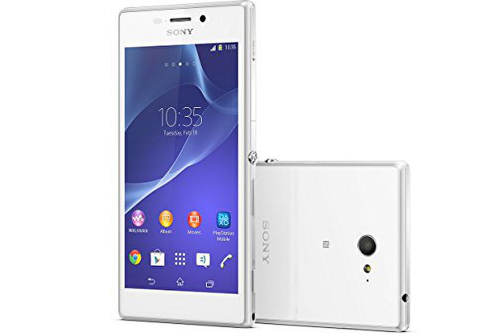 Sony 1281-8565 XPERIA M2 HSPA+ SS D2305 WHITE 4.8IN 1.2GHZ 4CR 8GB 8MP NFC - image 1 of 1