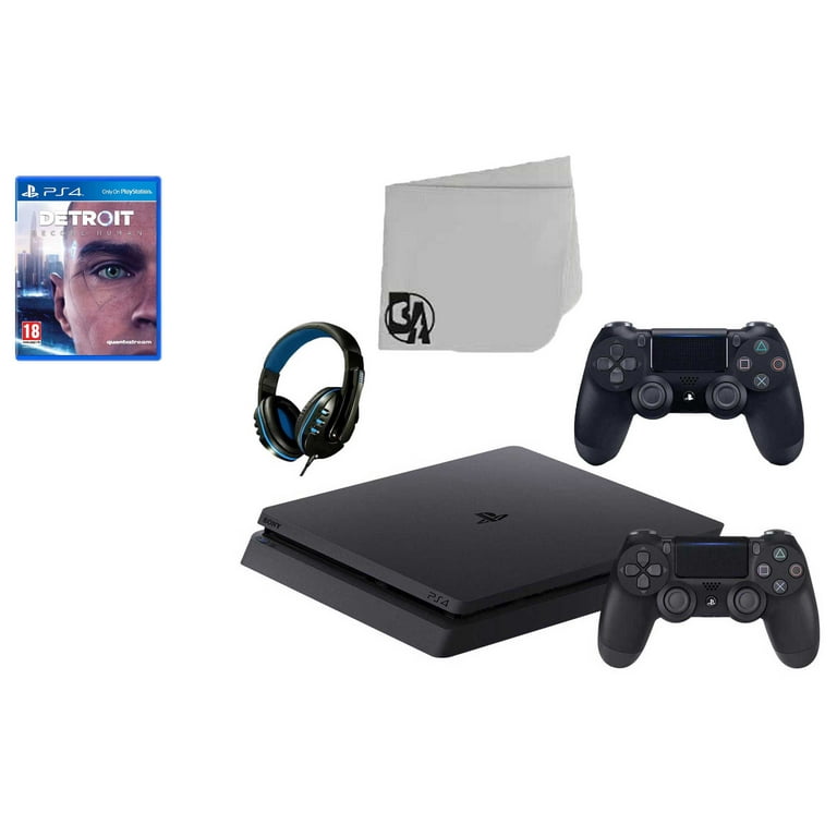 Sony PlayStation 4 500GB Gaming Console Black with The Witcher 3 Wild Hunt  BOLT AXTION Bundle Like New 