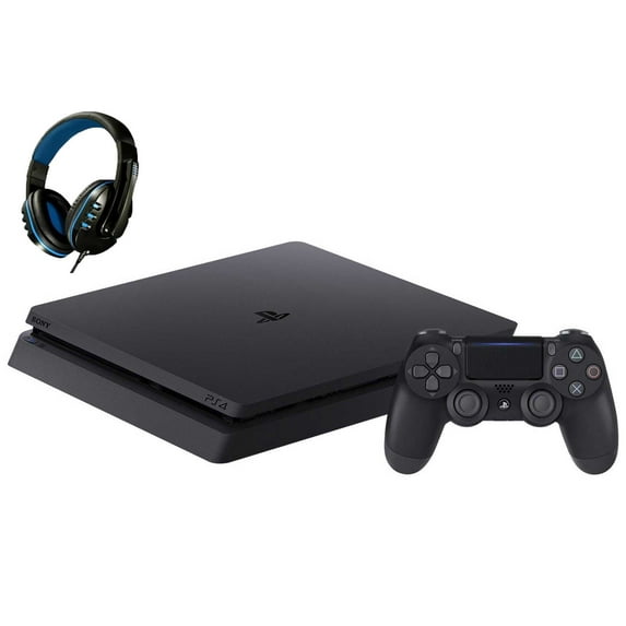 Pre-Owned Sony 2215A PlayStation 4 Slim 500GB Gaming Console Black with BOLT AXTION Bundle