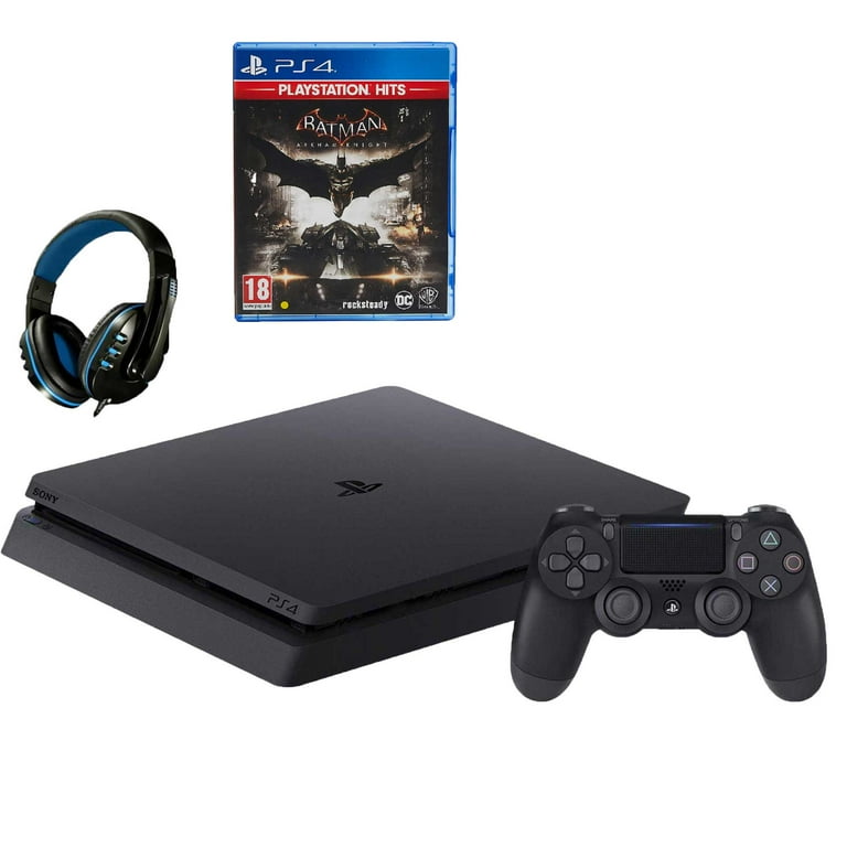 Sony 2215A PlayStation 4 Slim 500GB Gaming Console Black with Batman Arkham  Knight Game BOLT AXTION Bundle Lke New 