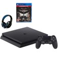 thumbnail image 1 of Pre-Owned Sony 2215A PlayStation 4 Slim 500GB Gaming Console Black with Batman Arkham Knight Game BOLT AXTION Bundle Lke New, 1 of 2