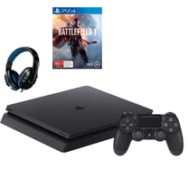 Pre-Owned Sony 2215A PlayStation 4 Slim 500GB Gaming Console Black with Battlefield 1 Game BOLT AXTION Bundle Lke New