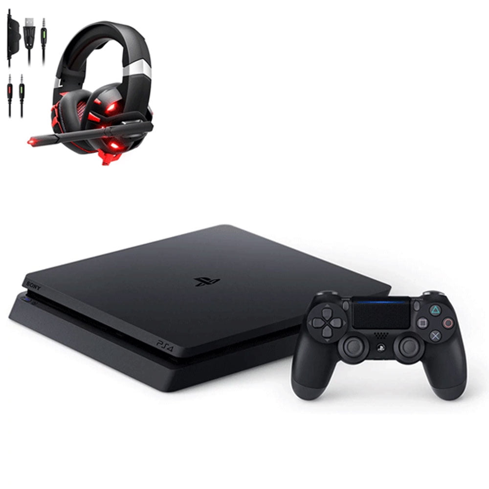 Sony 2215B PlayStation 4 Slim 1TB Gaming Console Black Included BOLT ...