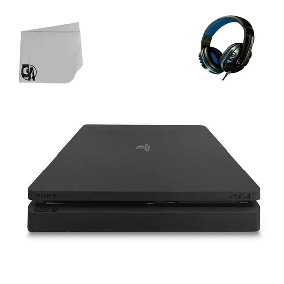 Pre-Owned Sony 2215B PlayStation 4 Slim 500GB Only Black Gaming Console with Gaming Head Set BOLT AXTION Bundle Used