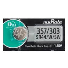 Sony Murata 357/303 - SR44 Silver Oxide Button Battery 1.55V - 50 Pack + FREE SHIPPING!
