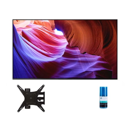 Sony 43 Inch 4K Ultra HD TV X85K Series: LED Smart Google TV with Dolby Vision HDR with a Walts TV Full Motion Mount for 32"-65" TV's and a Walts Screen Cleaner Kit (2022)