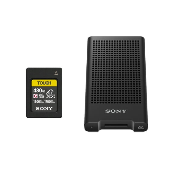 Sony 480GB CFexpress Type A TOUGH Memory Card with CFexpress Type A Card Reader Bundle (2 items)