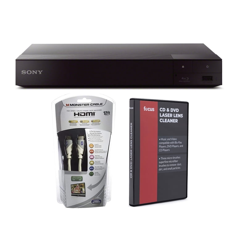 Sony 4K Upscaling 3D Streaming Blu-Ray Disc Player with Cable and