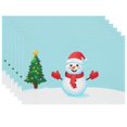 thumbnail image 1 of Christmas Decor Placemats Heat-Resistant Snowman Cute Cartoon Indoor Doormat Durable Christmas Tree Christmas Outside Decorations for Porch - for Home Table Coffee Table Deco (17.7x13 Inches), 1 of 6