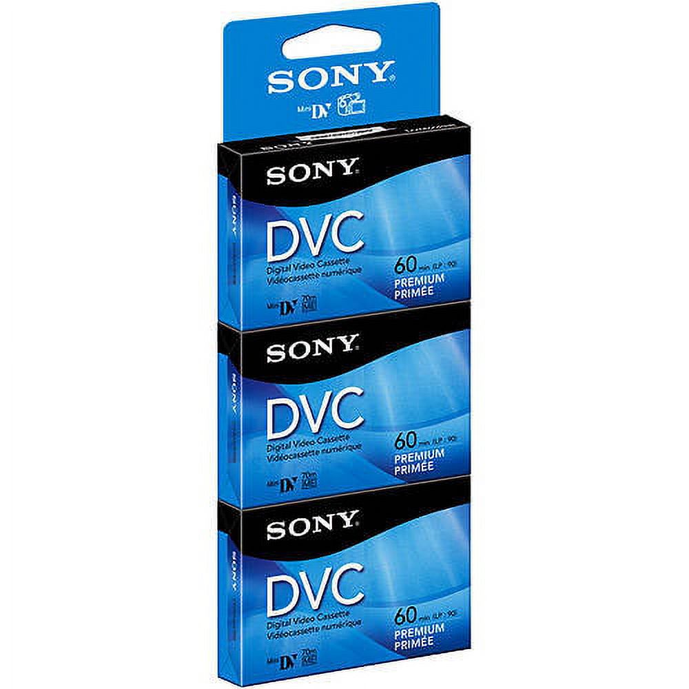 Sony 60-Minute MiniDV Tapes, 3-Pack - image 1 of 2