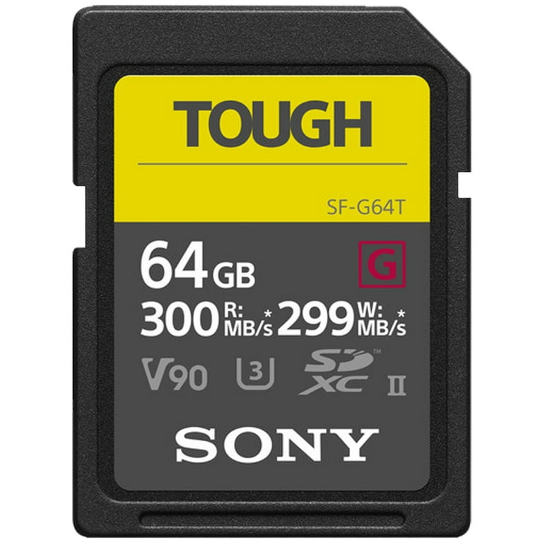 Sony 64GB SF-G TOUGH Series UHS-II SDXC Memory Card SF-G64T/T1