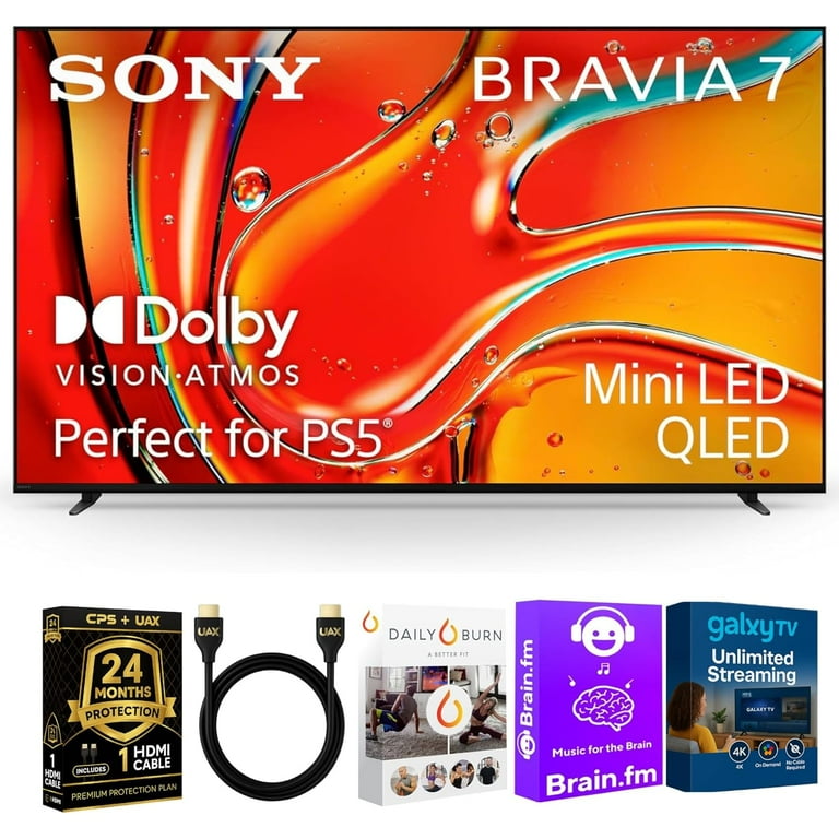 Sony 65-Inch BRAVIA 7 4K HDR Mini LED QLED Smart Google TV with 