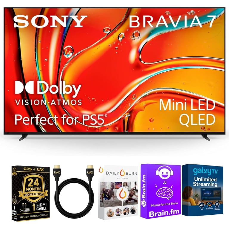 Sony 85-Inch BRAVIA 7 4K HDR Mini LED QLED Smart Google TV with