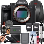 Sony A7 III Mirrorless Camera with 2 Pack 32GB SanDisk Memory Card + Tripod + Backpack + SV Premium Accessory Bundle International Version