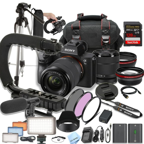 Sony A7 III Mirrorless Camera with 28-70mm + 128GB Extreme SD Card and More