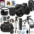thumbnail image 1 of Sony A7 IV Mirrorless Camera with 28-70mm & 55-210mm Zoom Lenses + 64GB SD Card and More (International Version), 1 of 9