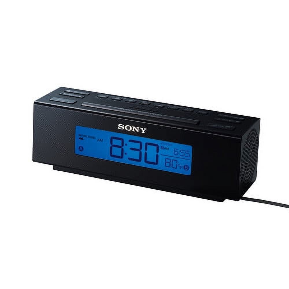 Sony All in One AM/FM Dual Alarm Clock Radio with Soothing Nature Sounds & Large Easy to Read