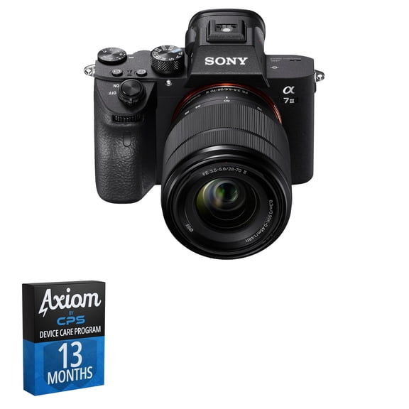 Sony Alpha 7 III full-frame Digital Camera + 28-70mm Lens + 13-Month Axiom Care