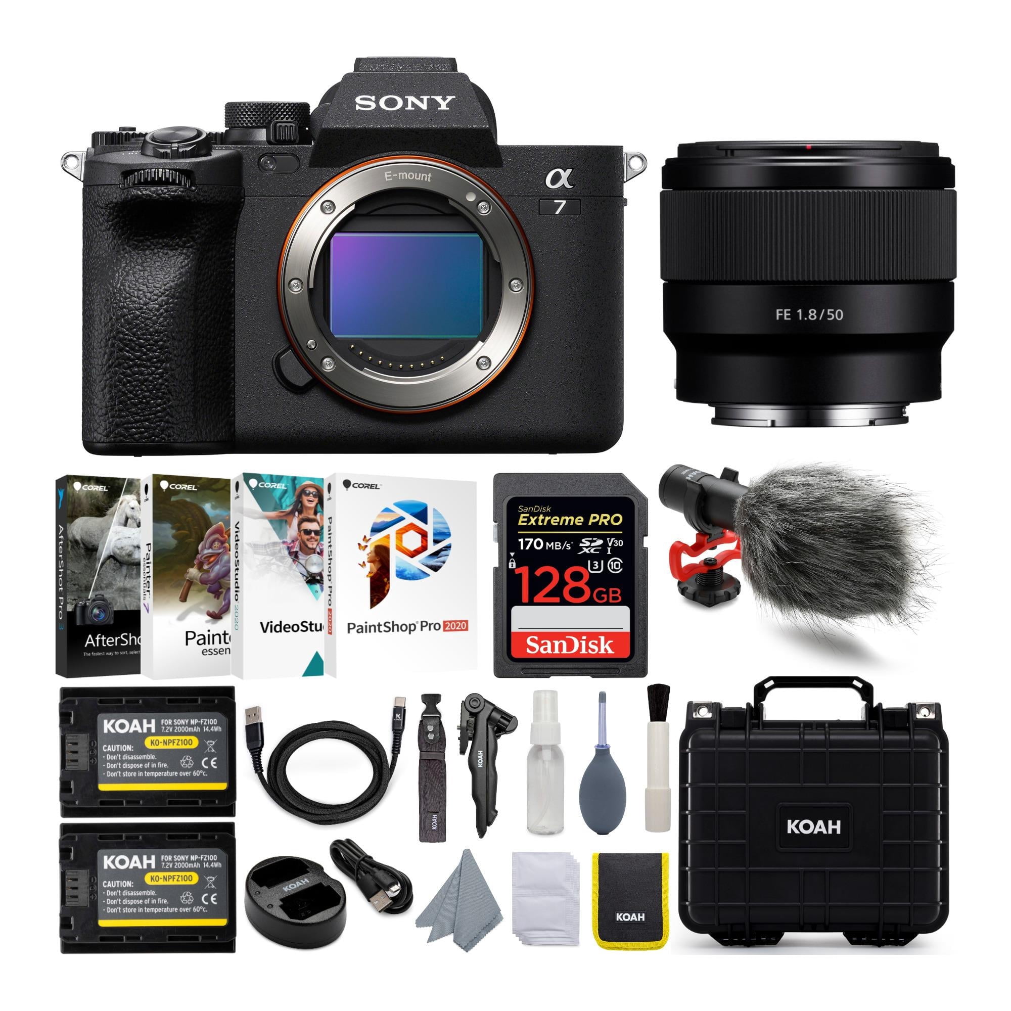 Sony Alpha 7 IV Full Frame Mirrorless Camera with FE 50mm f/1.8