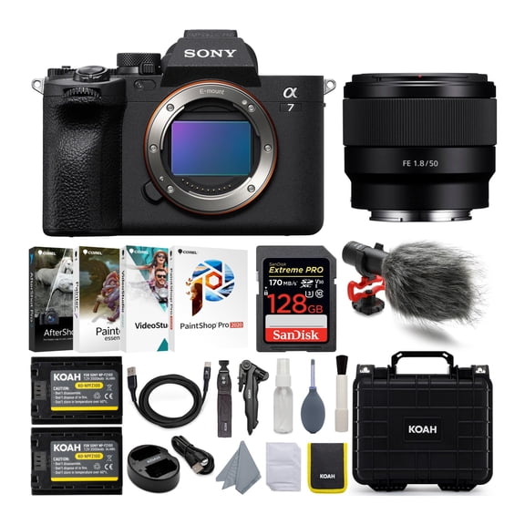 Sony Alpha 7 IV Full Frame Mirrorless Camera with FE 50mm f/1.8 Lens Kit