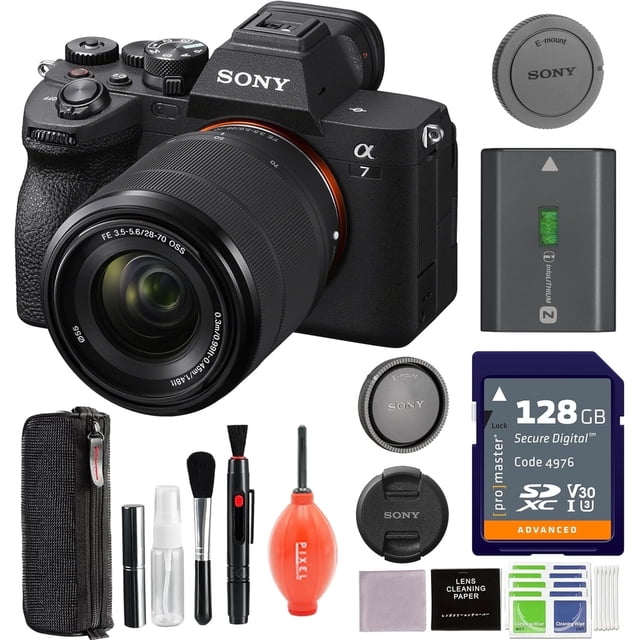 Sony Alpha 7 IV Full-Frame Mirrorless Interchangeable Lens Camera with ...
