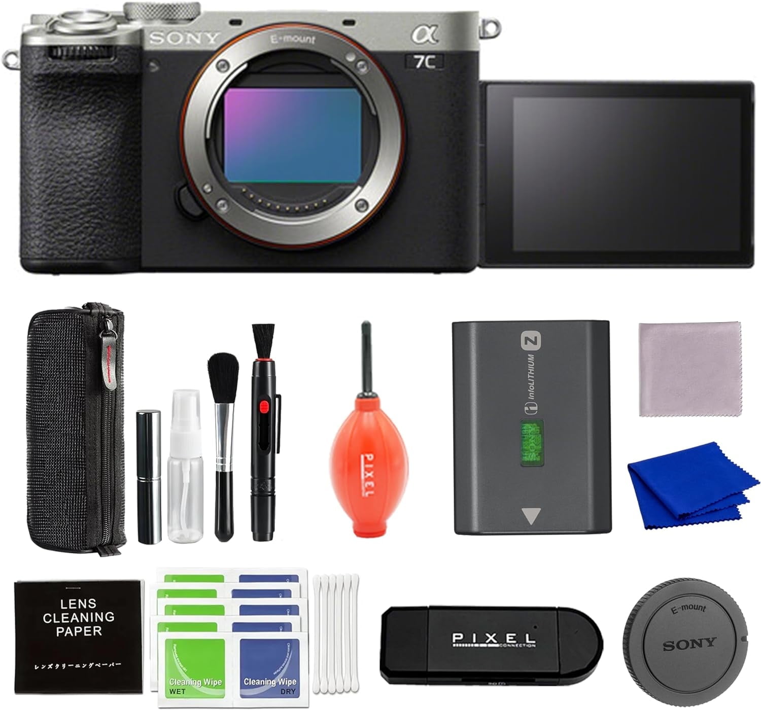 Sony Alpha 7C II Full-Frame Interchangeable Lens Camera (Silver) Bundle ...