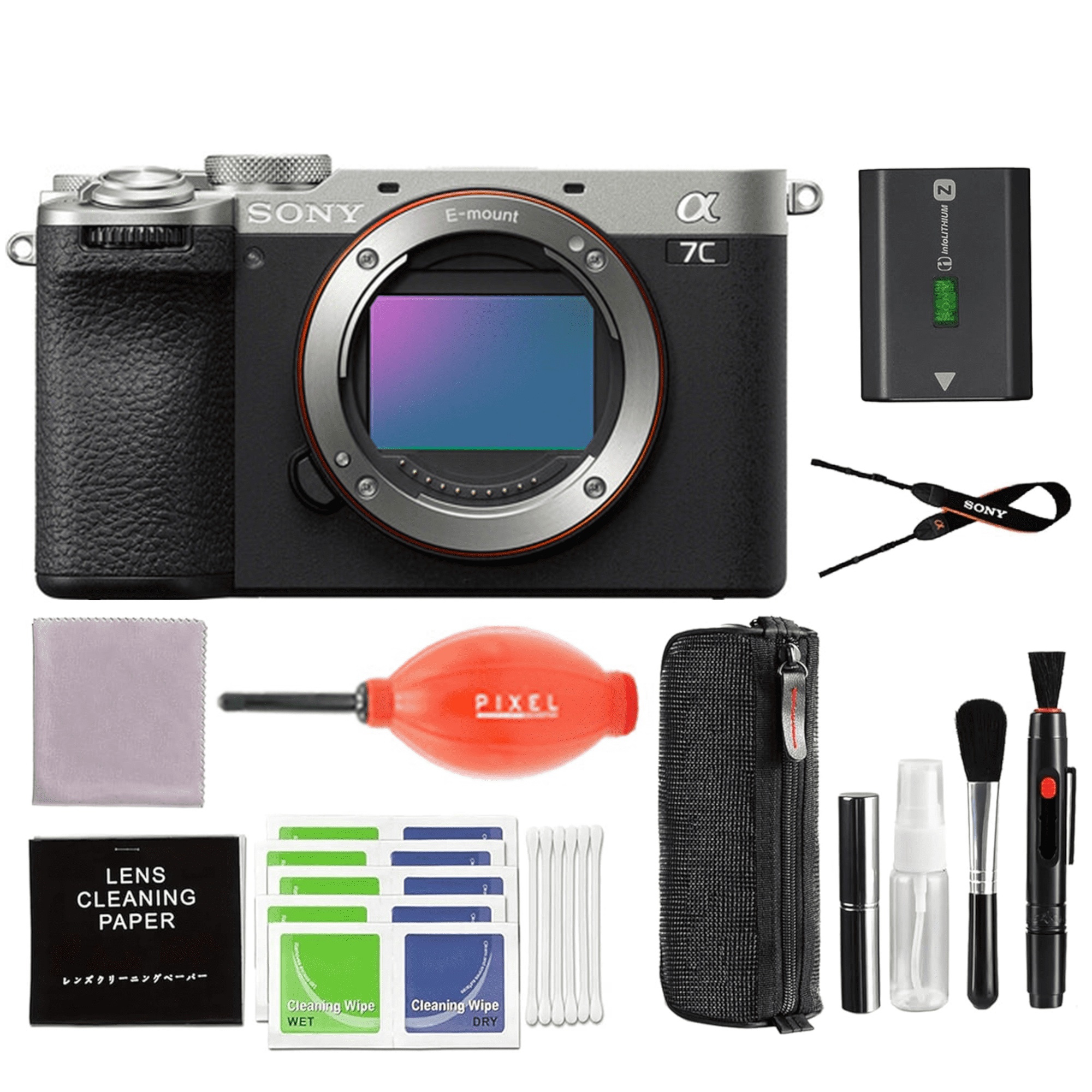 Sony Alpha 7C II Full-Frame Interchangeable Lens Camera (Silver) Bundle ...
