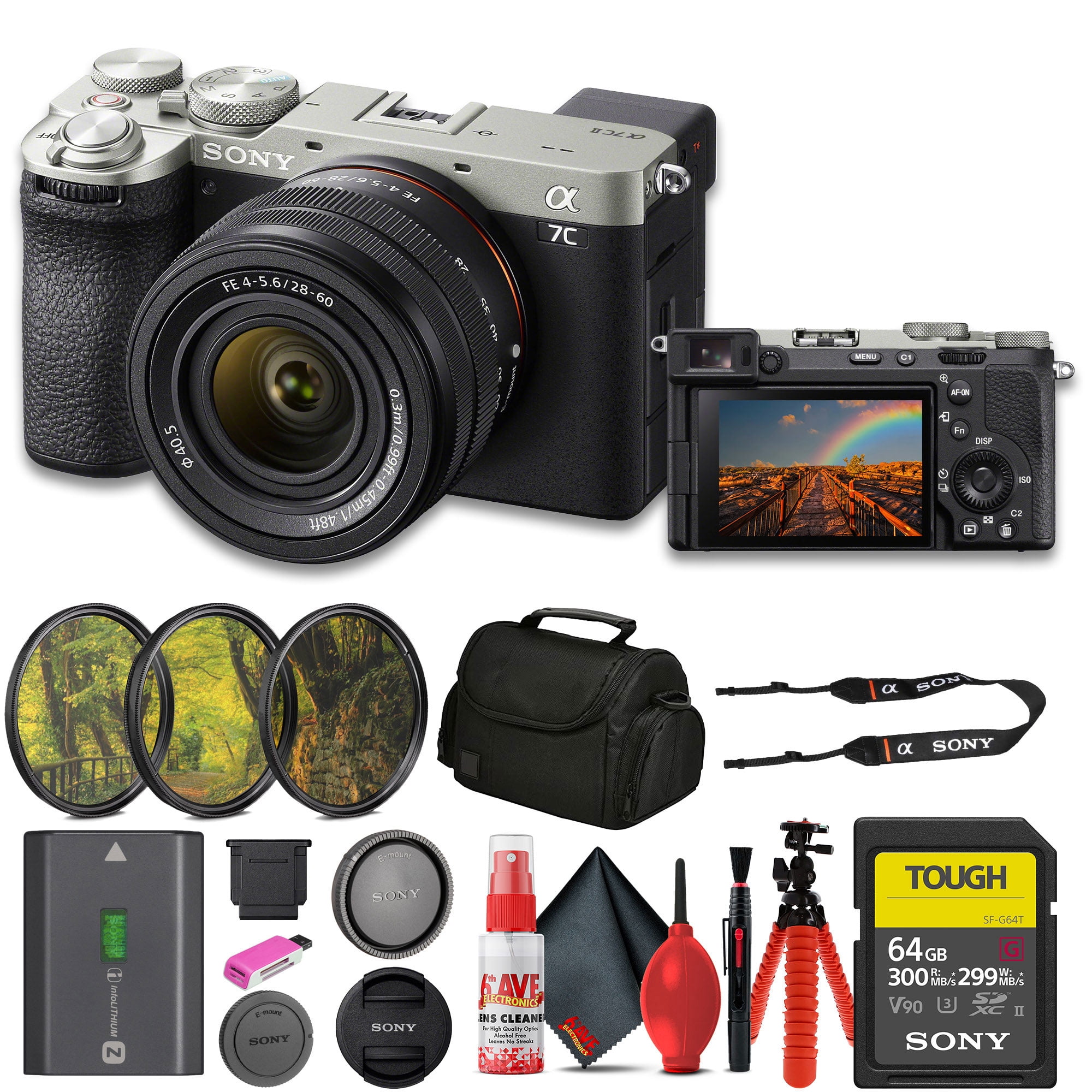 Sony Alpha 7C II Mirrorless Full-Frame Interchangeable Camera - Silver ...
