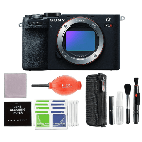 Sony Alpha 7CR Full-Frame Interchangeable Lens Hybrid Camera (Black) Bundle with Pixel Advanced Accessories | Sony a7CR