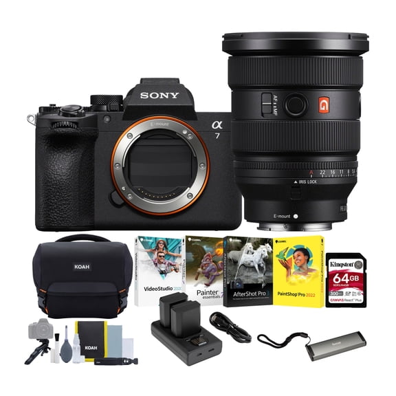 Sony Alpha 7V Full-Frame Mirrorless Lens Camera Bundle with FE 16-35mm F2.8 GM II Zoom G Master Lens and Accessories (7 Items)