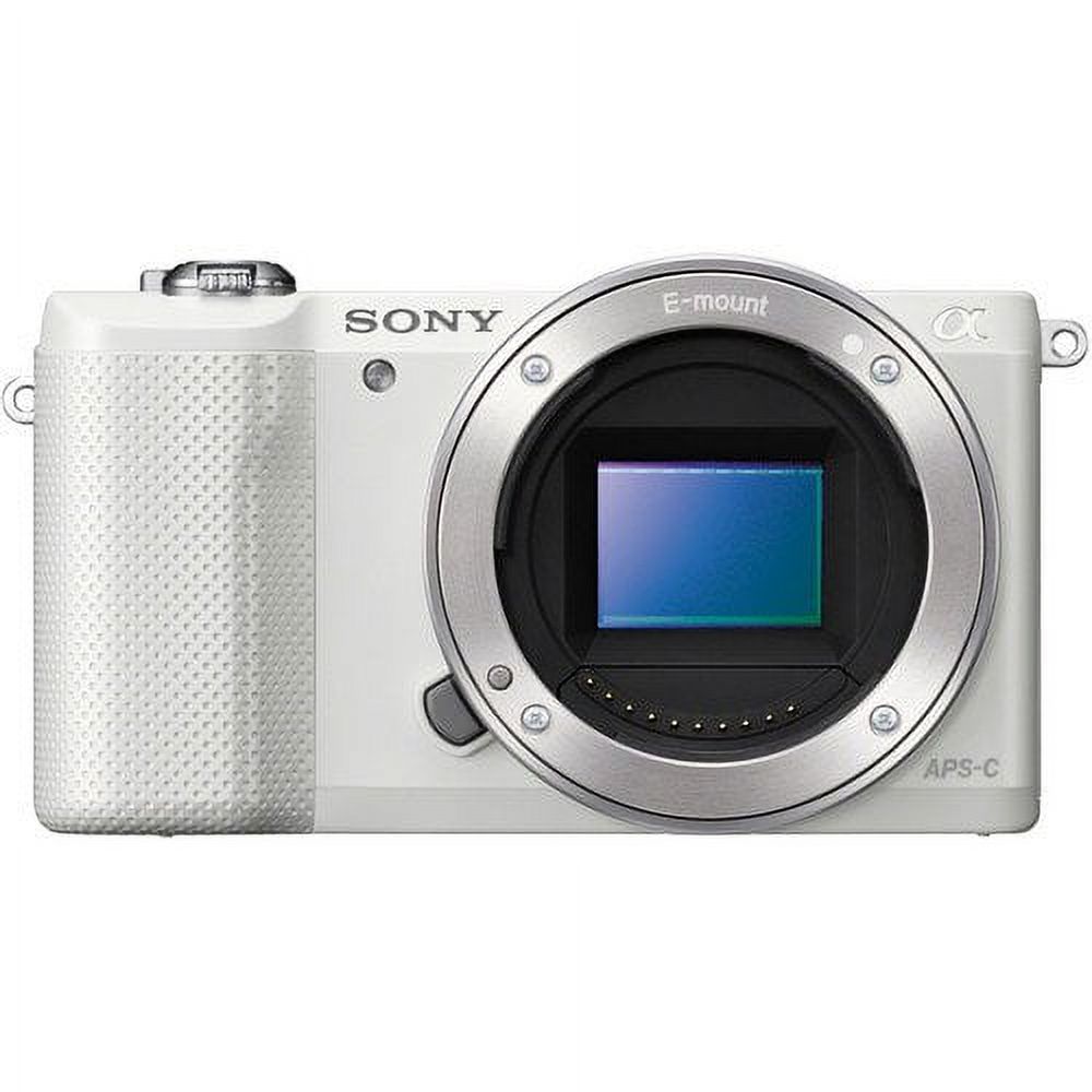 Sony Alpha A5000 ILCE5000/W 20.1MP Mirrorless Digital Camera Body Only (White) - image 1 of 1