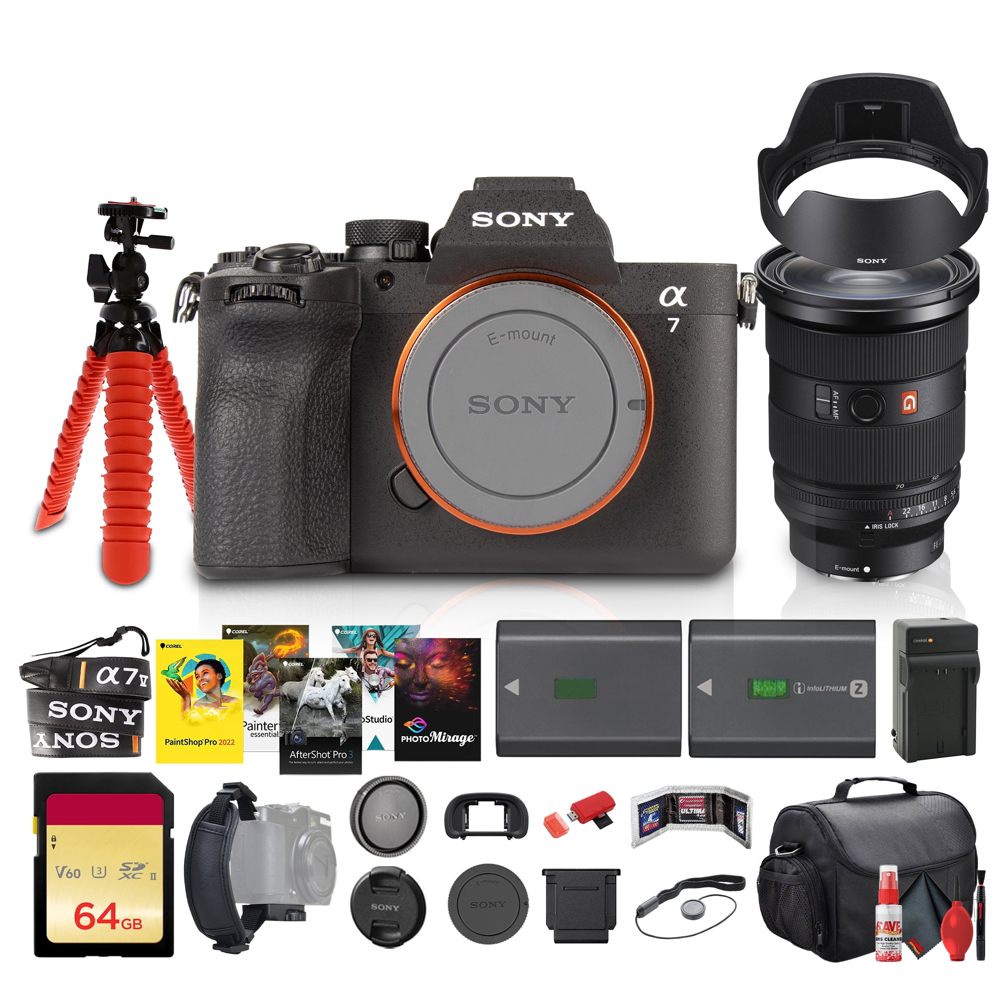 Sony Alpha A7 V Full-Frame Mirrorless Camera Body Advanced Bundle ...