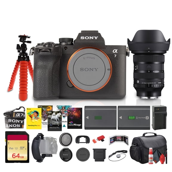 Sony Alpha A7 V Full-Frame Mirrorless Camera Body Gig Bundle (International Model)