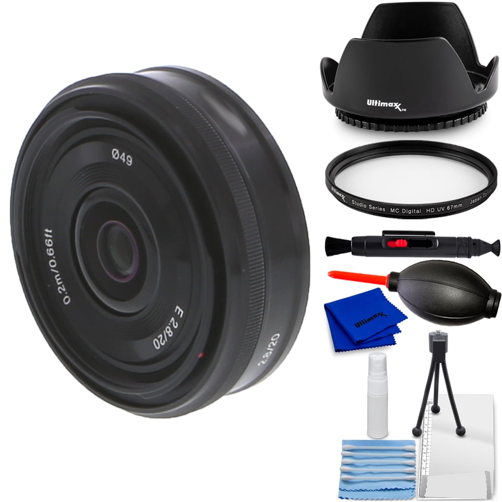 Sony Alpha E-mount 20mm f/2.8 Prime Lens SEL20F28 - 7PC Accessory