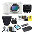 thumbnail image 1 of Sony Alpha ZV-E1 Mirrorless Camera with 50mm Lens (ILCZV-E1/W, White) Bundle, 1 of 16